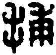 捕,捕衛私印 ,書法字典